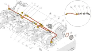 Explosionszeichnung Leva · 33 – Hydraulik – S-Version