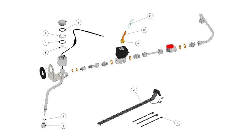 La Marzocco GB5-FB80 – 34 – Autosteam Assembly (exploded view)