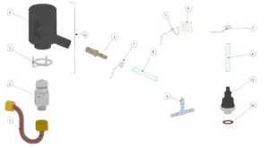 Explosionszeichnung Strada MP · 34 – Fittings und Ventile