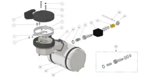 Explosionszeichnung Strada EE · 35 – Kaffeeboiler