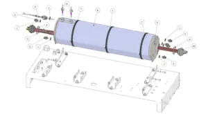 Explosionszeichnung Strada MP · 38 – Dampfboiler