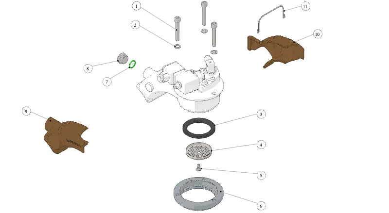 La Marzocco GB5 X-S – 39 – Coffee Boiler Assembly (exploded view)