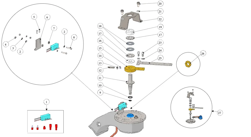 La Marzocco Linea PB – 39 – Coffee Boiler – MP (exploded view)