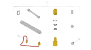Explosionszeichnung Linea Mini R · 39 – Wasseranschluss