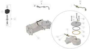 Explosionszeichnung GS3 · 43 – Kaffeeboiler – AV