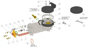 Explosionszeichnung GS3 · 45 – Kaffeeboiler – MP