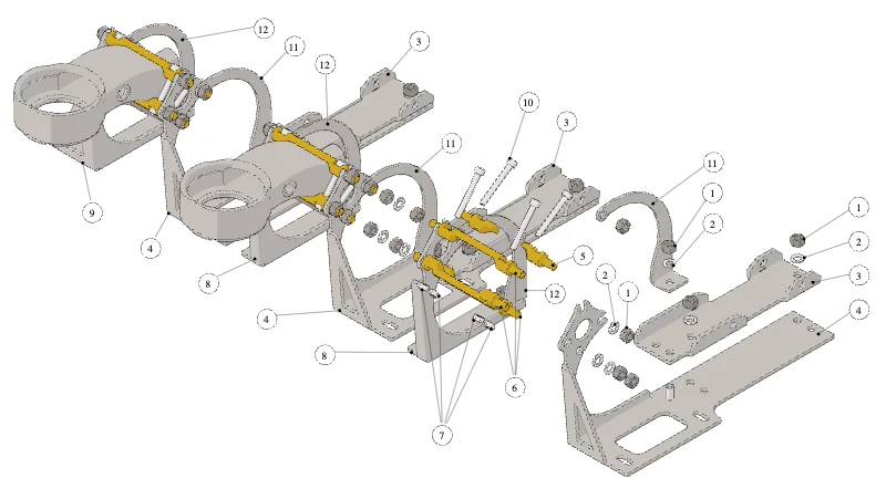 La Marzocco Leva – 47 – Coffee Boiler (exploded view)