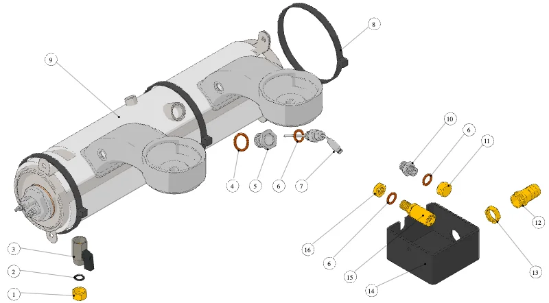 La Marzocco Linea-FB70 – 47 – Kaffeeboiler (Explosionszeichnung)