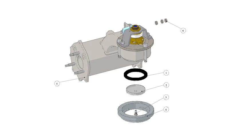 La Marzocco GS3 – 47 – Coffee Boiler Assembly – MP (exploded view)