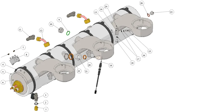 La Marzocco Leva – 49 – Coffee Boiler – S Version (exploded view)