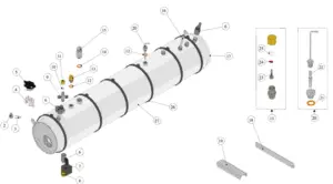 Explosionszeichnung Linea-FB70 · 49 – Dampfboiler