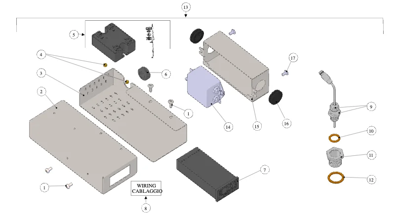 La Marzocco Linea-FB70 – 51 – PID-Kit (Explosionszeichnung)