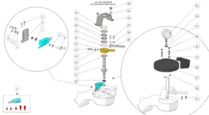 Exploded view GS3 · 53 – Mechanical Paddle Assembly – MP