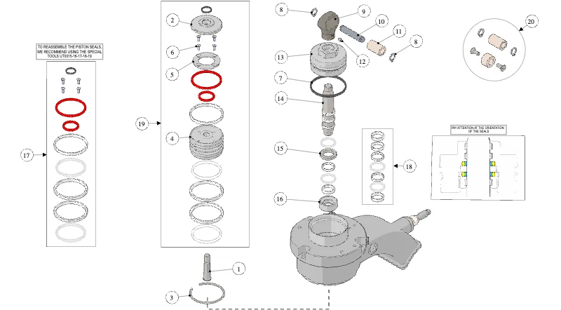 La Marzocco Leva – 55 – Coffee Boiler (exploded view)