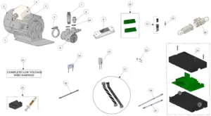Exploded view Strada MP · 61 – Electrical System and Pump