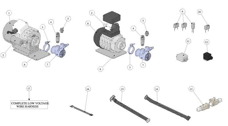 La Marzocco Linea-FB70 – 68 – Elektrik und Pumpe (Explosionszeichnung)