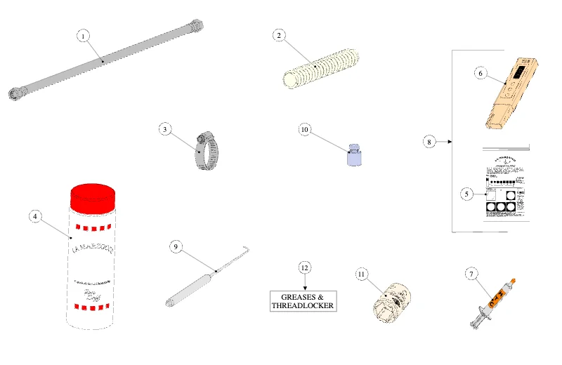 La Marzocco GB5 X-S – 69 – Hose and Accessories (exploded view)