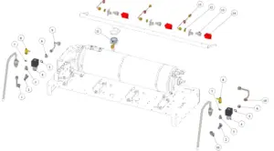 Explosionszeichnung Strada X · 80 – Hydraulik