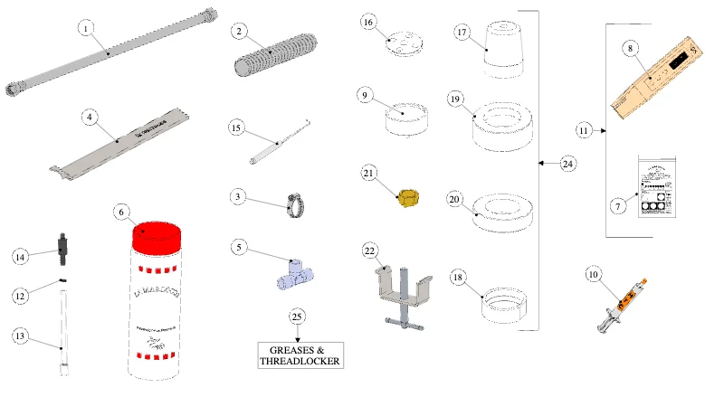 La Marzocco Leva – 81 – Hose and Accessories (exploded view)