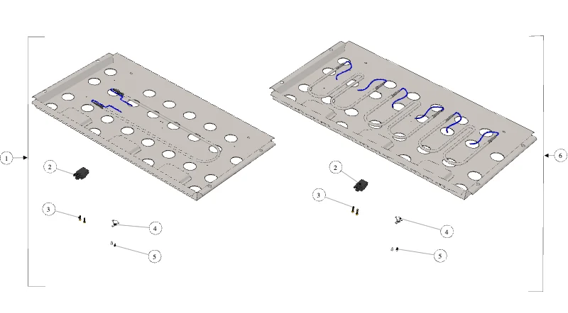 La Marzocco GB5-FB80 – 82 – Heating Elements (exploded view)
