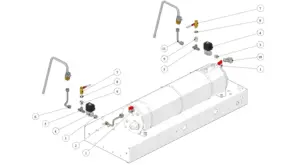 Explosionszeichnung Strada S · 90 – Hydraulik