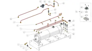 Explosionszeichnung Strada X · 90 – Hydraulik