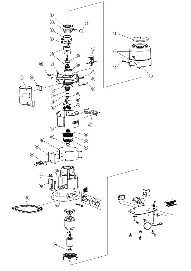 La Marzocco Vulcano Automatic – Vulcano Automatic Pag. 10 (exploded view)
