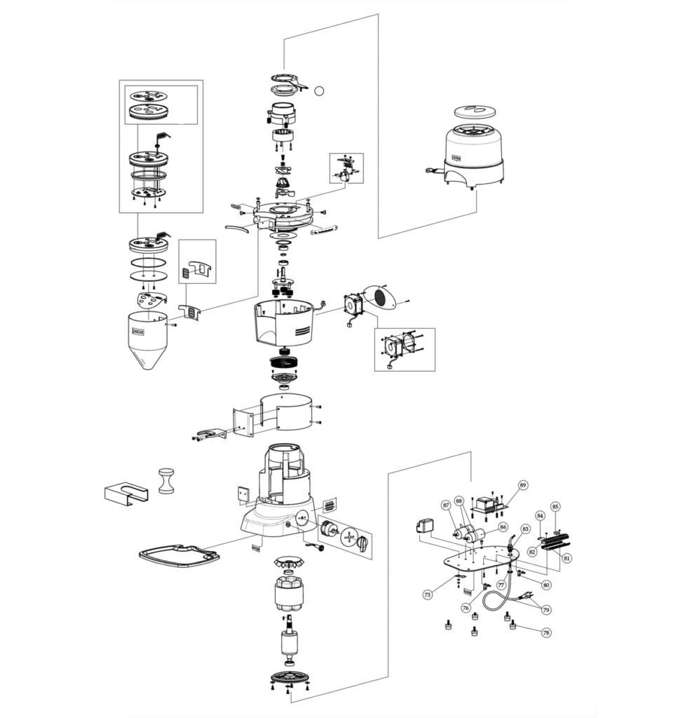 La Marzocco Vulcano On Demand – Vulcano On Demand Pag. 30 (Explosionszeichnung)