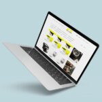 Laptop mit dem neuen Grafikus-Coffeetec-Webshop