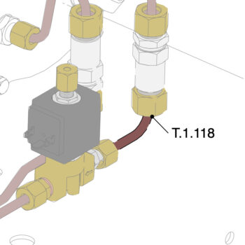 La Marzocco Rohr Rückschlagventil – Einlass Dampfboiler Strada (T.1.118)