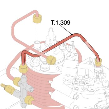 La Marzocco Rohr Verteiler zu Brühboiler Linea Micra (T.1.309)