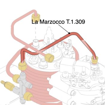 La Marzocco Rohr Verteiler zu Brühboiler Linea Micra (T.1.309)